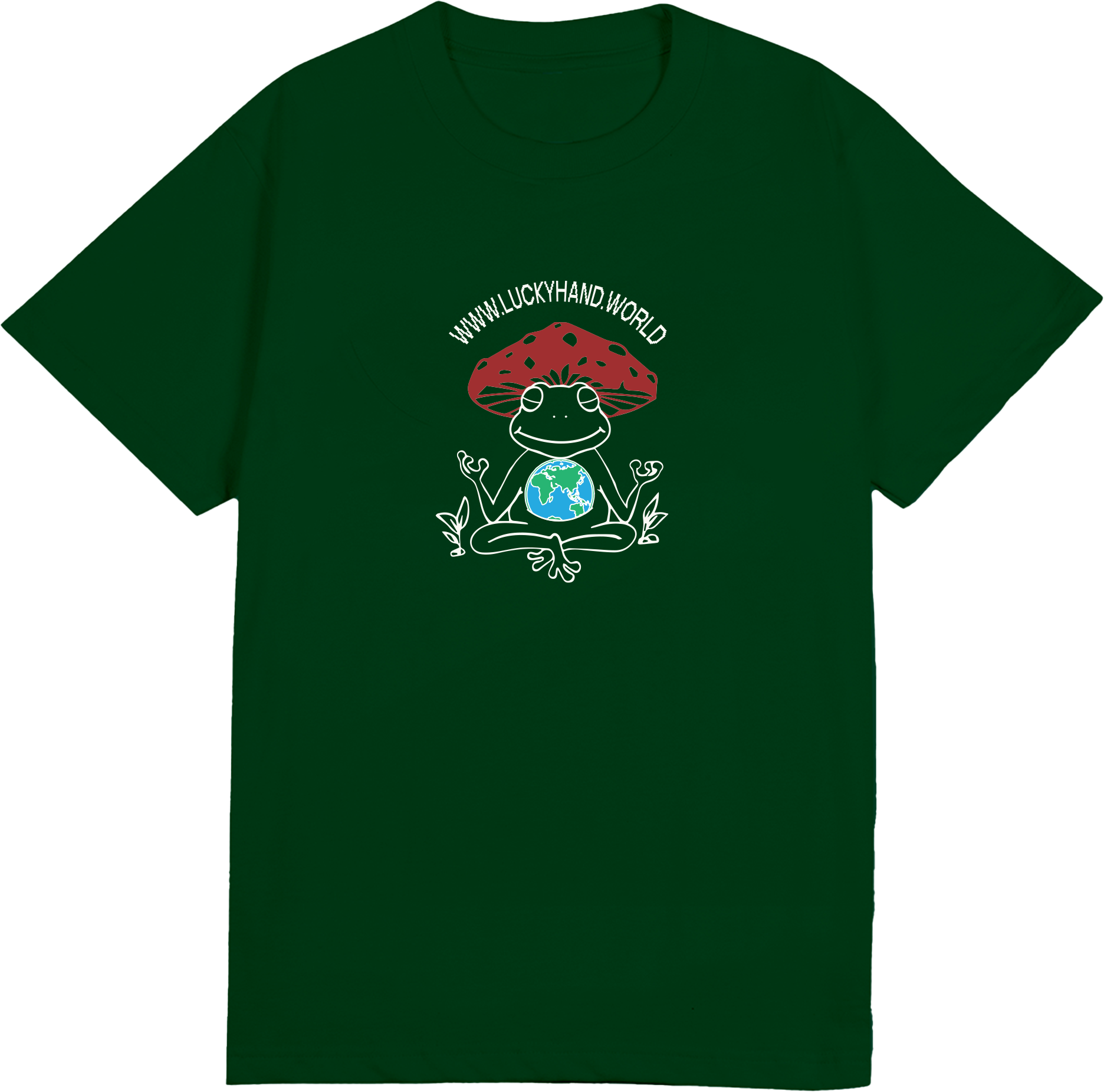 WORLD TEE - DARK GREEN